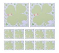 DIYEAH 30PCS Kawaii Memo Pads: St Patrick's Shamrock Tear Off Memo Notes 3x3 - Small Office Notepad for Students - Festival Stationery Party Decorations