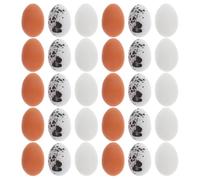 DIYEAH 30pcs Mini Faux Easter Eggs Decoration Set Artificial Resin Chicken Quail Duck Eggs for DIY Party Props Home and Garden Décor