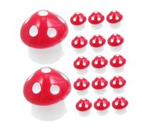 DIYEAH 30Pcs Mini Resin Mushroom Figurines for Crafts Tiny Fairy Garden Decor Cute Micro Landscape Accessories for Bonsai and Dollhouse