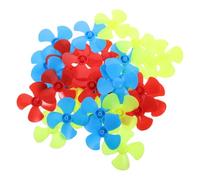 DIYEAH 30pcs Rc Airplane Accessories Mini Plastic 4-blade Propeller Replacement Blades for DIY Robot and Underwater Robots, Easy Installation Repair Parts for Student Maker Supplies