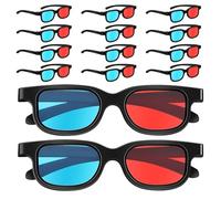 DIYEAH 30PCS Red and Blue 3D Glasses | Universal Dimensional Video Frame 3D Viewing Glasses | DVD Game Eyeglasses for Movies Games Accessories