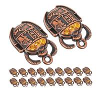 DIYEAH 30pcs Scarab Charms with Rhinestone Crystal Embedded Ancient Egyptian Beetle Pendants for DIY Jewelry Making Stylish Accessories for Necklaces Bracelets Crafts and Creative Charms