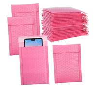 DIYEAH 30pcs Small Bubble Mailers Pink Plastic Shipping Envelopes Versatile Use and Wear-Resistant Material, Packing Envelopes Bubble Mailer for Packaging Needs of Small Business