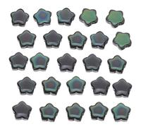 DIYEAH 30pcs Star Beads for Bracelets: Small Star Beads Temperature Sense Color Change - Five Pointed Spacer Charm with Large Holes for Jewelry Earring Bracelet and Necklace