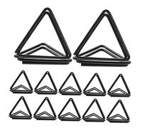 DIYEAH 30Pcs Triangle Memo Clips Paper Clips for Photos Notes and Table Numbers for Valentine Day and Weddings Black Color Multi Purpose Design