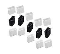 DIYEAH 30pcs Usb Cover and Protector Caps Set for Charging Ports, Soft Silicone Dust Stopper Plugs in Black, White, and, Compatible Usb Port Dust Protection for Daily Use