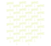 DIYEAH 35pcs Glow the Dark Dragonfly Wall Sticker for Nursery and Lamps, Plastic Material with Easy to Remove Feature, Romantic Style Luminous Wall Decor for Room