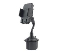 DIYEAH 360degree Mount Cup Holder Mobile Phone Stand Black Adjustable for Automobile Water Cup Use While Driving