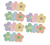 DIYEAH 36pcs Cloth Art Embroidery Applique Patches for Clothes Flower Iron Embellishments for Jeans Hats Blouses Sewing Embellishment Crafts