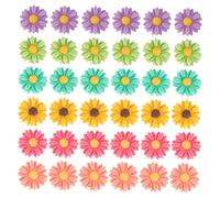 DIYEAH 36pcs Diy Phone Case Material Resin Daisy Hairpin Creative Hairpin Making Supplies for Casual Style Outfits