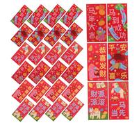 DIYEAH 36pcs Horse Year Red Envelopes Chinese Hong Bao for Cash Wedding Red Packets Lunar Year Celebrations Versatile Money Bags for Luck and Prosperity