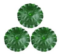 DIYEAH 3pcs 40cm Eva Floating Lotus Leaves Artificial Pond Decor Simulation Water Lily Pads for Aquarium Fish Tank Photography Props Garden Water Feature