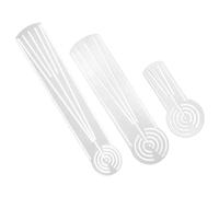 DIYEAH 3pcs Acrylic Mandala Drawing Ruler Transparent Compass Protractor and Straight Edge with Precise Dot Mandala Guide Tool for Artists Suitable for Sketchbooks and Geometric Art