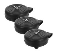 DIYEAH 3pcs Air Compressor Muffler Filter Thread Plastic Silencer Noise Reducer Replacement Elements for Blowers Boilers Generators Pumps