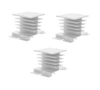 DIYEAH 3pcs Aluminum Heatsink Block for Solid State Relay High Performance Cooling Fin Compact Cooler Fin Block for Power and Home Appliance Applications