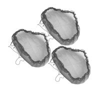 DIYEAH 3Pcs Black Mesh Rain Covers Reusable Protective Netting with Drawstring Tank Protector for Garden Water Buckets Leaves Debris and