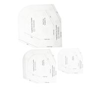 DIYEAH 3pcs Bowl Cozy Quilting Rulers Acrylic Patchwork Sewing Templates for DIY Embroidery Tailors Wear-Resistant Bowl Mats Craft Tools
