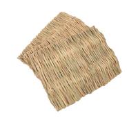 DIYEAH 3pcs Bunny Grass Straw Mats Natural Woven Bed Mats for Rabbits and Pets Soft Chew Protecting Feet and Bedding Nest for Cage Use
