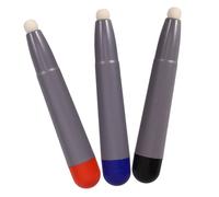 DIYEAH 3pcs Capacitive Stylus Pen Wool Felt Tips for Whiteboard Touch Screens, Universal Precision Screen Touch Pen Set in Red Blue and Black for Interactive Display Use