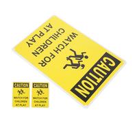 DIYEAH 3pcs Caution Playing Safety Signs Slow Down Traffic Sign for Schools Parks Neighborhoods High Visibility Road for Enhanced Safety