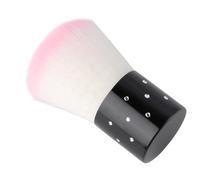 DIYEAH 3pcs Cleaning Nail Art Tool Cosmetic Brush with Artificial Fiber Plastic Handle Mild to The Skin Uniform Makeup Application for Home and Professional Use