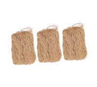 DIYEAH 3Pcs Convenient Natural Jute Fire Starters Lightweight Outdoor Camping Tools for Survival Barbecue and Fire Pit Use Easy Ignition Wild Supply for Beginners and Professionals