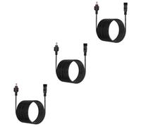 DIYEAH 3pcs Dc Extension Power Cable for Solar Lamps Water Pumps and Monitoring Equipment Low Power Consumption Durable Extension Cord for Systems Random Color