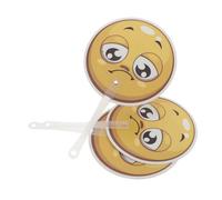 DIYEAH 3Pcs Double-Sided Expression Handheld Voting Paddles with Smile and Cry Faces, Classroom Response Signs for Preschool Teaching, True False Answer Boards for Early Education