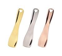 DIYEAH 3pcs Facial Mask Scoop Makeup Pick Spoon Zinc Alloy Smooth Surface Eye Massage Tool Great Gift for Valentine's Day and Birthday Women