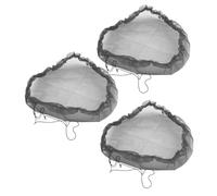 DIYEAH 3Pcs Fine Mesh Rain Barrel Covers with Drawstring Outdoor Water Bucket Netting to Prevent Leaves and Debris Black Protective Filter Net for Garden Water Barrels