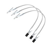 DIYEAH 3pcs Flexible Double Head Alligator Clips for Electronics Repair Heat Resistant Rubber Coated Wire Holding Tool for Soldering Stability and Workspace Organization