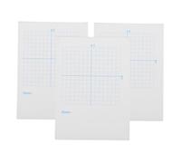 DIYEAH 3pcs Graph Paper for Math Science Compact for Geometry Calculus and Practice Promotes Independent Learning White Pages