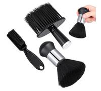 DIYEAH 3pcs Hair Cutting Neck Duster Brushes Set for Barber Broken Hair Cleaning, Large Soft Bristle Salon Dusting Tools for Hairdressers