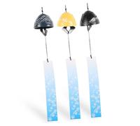 DIYEAH 3pcs Iron Art Wind Chimes for Garden Outdoor Patio Hanging Decor with Mountain Pattern Retro Style Craft Clear Sound Soothing Anxiety Wall and Balcony Ornament
