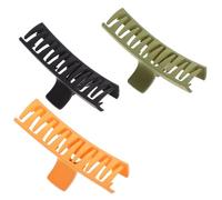 DIYEAH 3pcs Large Size Claw Clip Hair Clamp Acrylic Stylish Fashionable Sweet Design Securing Loose Hair Not Easy to Break for Working and Going out Women Friends