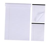 DIYEAH 3pcs Legal Pads College Ruled Notebooks for School Office Home Each White Writing Pads for Educators Professionals