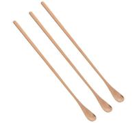 DIYEAH 3Pcs Long Handle Reptile Food Feeding Spoons 23Cm Rose Gold Pet Food Scoop for Lizards and Small Animals Mixing and Feeding Tool