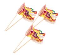 DIYEAH 3pcs Manual Dragon Craft Kit DIY Paper Dragon Material for Year Decoration Random Style Enhance Creativity and Hands Skills for Festive Celebrations
