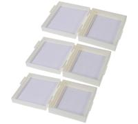 DIYEAH 3Pcs Microscope Slide Storage Boxes 25-Slot Tray Set for Laboratory Specimens, Scientific Slide Holder Organizer for Classroom and Research Use Random Color Random Color