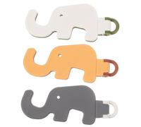 DIYEAH 3pcs Mini Elephant Foldable Cell Phone Stand Portable Cartoon Phone Holder Cute Miniature Furniture Model Lightweight Durable for Home Decoration