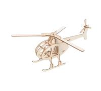 DIYEAH 3pcs Paintable Wooden Airplane Model Kit Easy Assembly DIY Puzzle Craft Set Educational Fine Motor Skill Builder Creative Indoor Outdoor for Boys