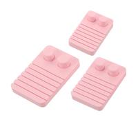 DIYEAH 3Pcs Polymer Clay Bow Molds Set for Earrings and Pendants, Pink Soft Clay Craft Moulds with 3 Sizes for Jewelry Making and Bowknot Design