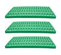 DIYEAH 3pcs Rabbit Cage Mat for Indoor and Outdoor Cages, Waterproof Plastic Foot Pads round Hole Design, Easy Waste Cleanup Pet Floor Mat for Rabbits and Guinea Pigs