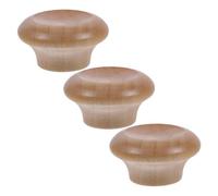 DIYEAH 3pcs Replacement Pot Lid Handles Wooden Knobs for Woks and Milk Pots, Heat-Resistant, Easy to Clean, Comfortable Grip, Classic Shape Design, Universal Kitchen Cookware Lid Handle