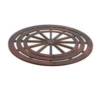 DIYEAH 3pcs Retro Wooden Wagon Wheel Decor Vintage Rustic Wall Art for Living Garden Office Solid Wood Hanging Decoration