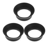DIYEAH 3pcs Rubber Microscope Eyecups for Binoculars and Telescopes, Comfortable Eye Protection and Dust Proof Design, Fits 29-31mm Diameter, for Scientific Research and Astronomy