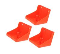 DIYEAH 3Pcs Sheep Salt Block Rack Feed Pan Livestock Mineral Licking Holder Thickened Salt Brick Feeder Tray for Cattle Horse Easy Assemble and Clean