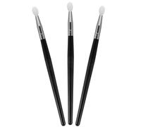 DIYEAH 3pcs Silicone Makeup Brushes Set - Eye Shadow Applicators, Lip Mask Brush, Facial Mask Applicator with Long Black Handles for Women’s Professional Cosmetic Use