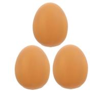 DIYEAH 3pcs Small Egg Shaped Dog Squeaky Interactive Puppy Pet for Small Dogs Squeaker Balls for Chewing and Playing