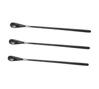 DIYEAH 3Pcs Small Reptile Food Scoops Stainless Steel Feeding Spoons for Bearded Dragons Lizards and Small Pets Easy to Hold Pet Feeding Tool